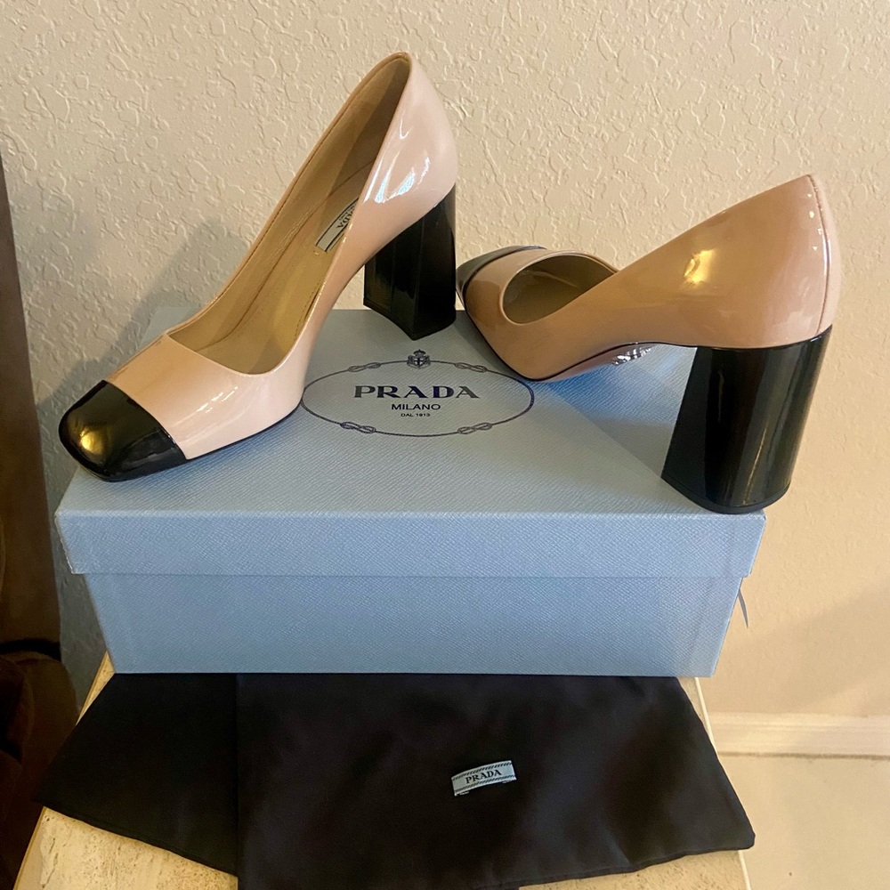 PRADA BI-COLOR PUMPS